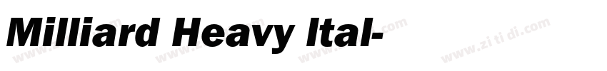 Milliard Heavy Ital字体转换